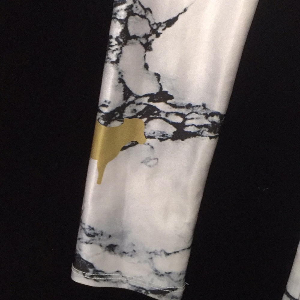 Goldsheep White Marble Leggings XS - Picture 4 of 5